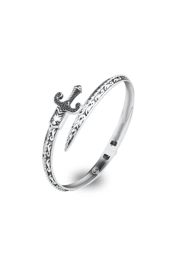 Multifuntional Swords Open Bracelet Geometric Wide Cuff Adjustable Opening Bangle