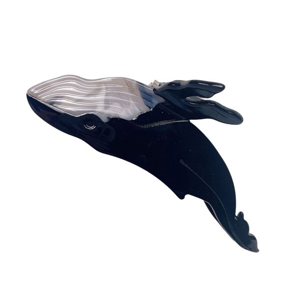 Multifuntional Whale Shape Hair Clip Whale Hair Grip Stylish Headpiece Acrylics Texture for Home Offices and School Use