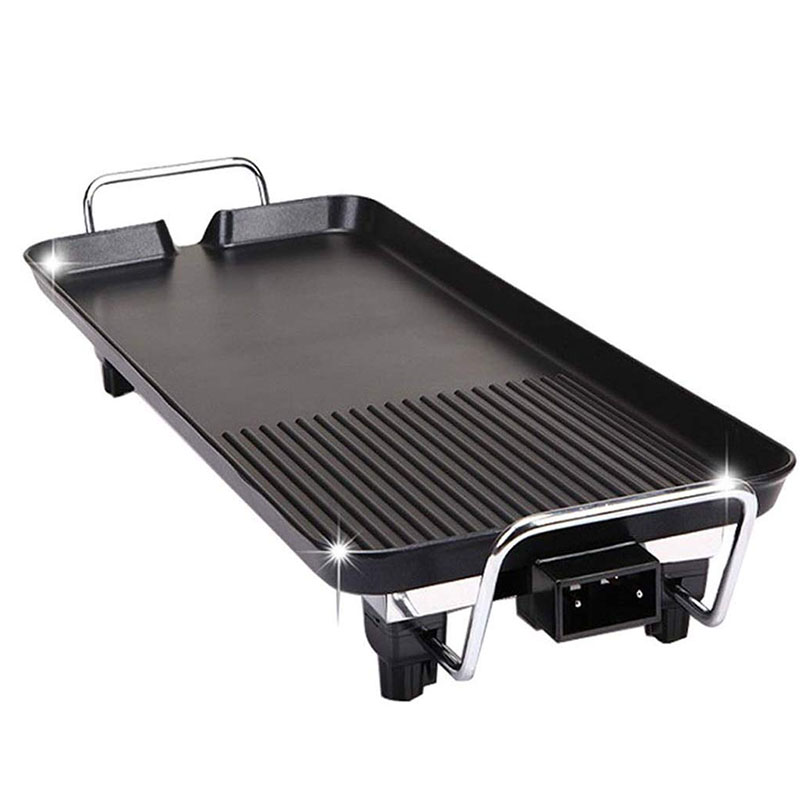 Multifuntional110V Electric Teppanyaki Grill Electric BBQ Grill Non-Stick Barbecue Plate Smokeless Barbecue Machine​ for Kitchen Indoor Outdoor Camping - image 1 of 9