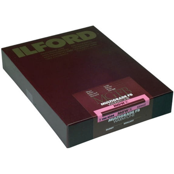 Ilford Multigrade FB Warmtone Paper, 5x7", 100 Sheets, Glossy