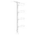thumbnail image 1 of Multilayer Basketball Storage Rack 16.9x7.1x2in No Nails Installation Durable Iron Ball Organizer Indoor Outdoor Utility(White/L), 1 of 5