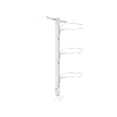thumbnail image 1 of Multilayer Basketball Storage Rack 16.9x7.1x2in No Nails Installation Durable Iron Ball Organizer Indoor Outdoor Utility(White/M), 1 of 6