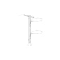 thumbnail image 1 of Multilayer Basketball Storage Rack 16.9x7.1x2in No Nails Installation Durable Iron Ball Organizer Indoor Outdoor Utility(White/S), 1 of 6