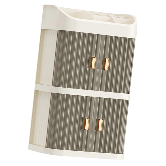 Multilayer Clear Beauty Supply Organizers Durable PP Materials Cosmetic Display Case With Multiple Sections