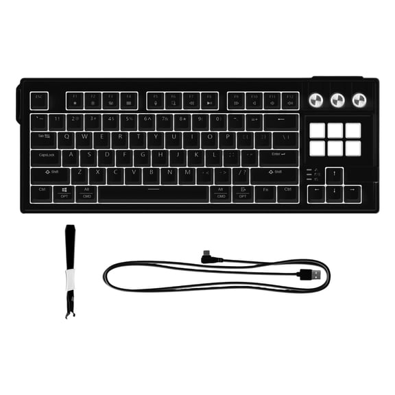 Multilayer Dampened Cord Keyboards With 6 Degree Adjustable Stand And AntiGhosting Technology