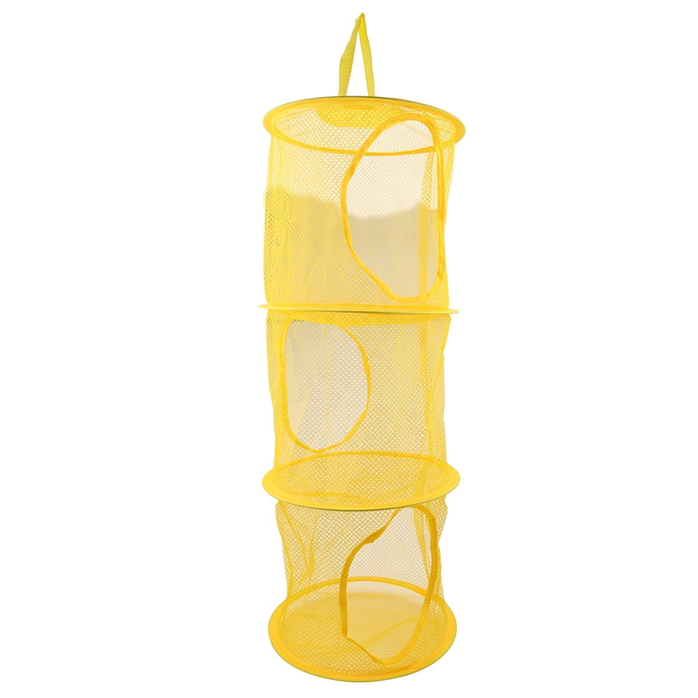 Multilayer Dry Rack Foldable Hanging Mesh Toy Storage Basket Underwear