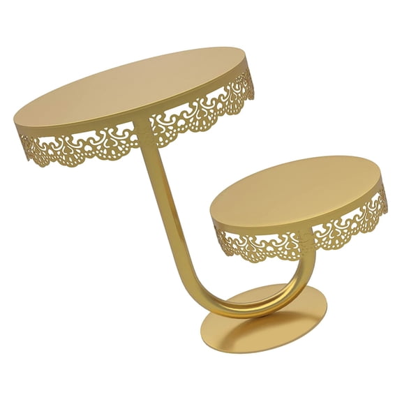 Multilayer Iron Pastries Stand Elegant Sweet Presentation Rack Wedding Cake and Cupcake Holder for Birthday Table