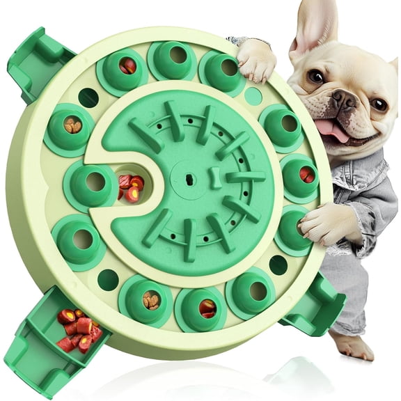 Multilevel Step-by-Step Challenge Puzzle Toy for Dogs: Slow Feeder and Mental Stimulation Enrichment Game with 4 Play Methods from Beginner to Advanced