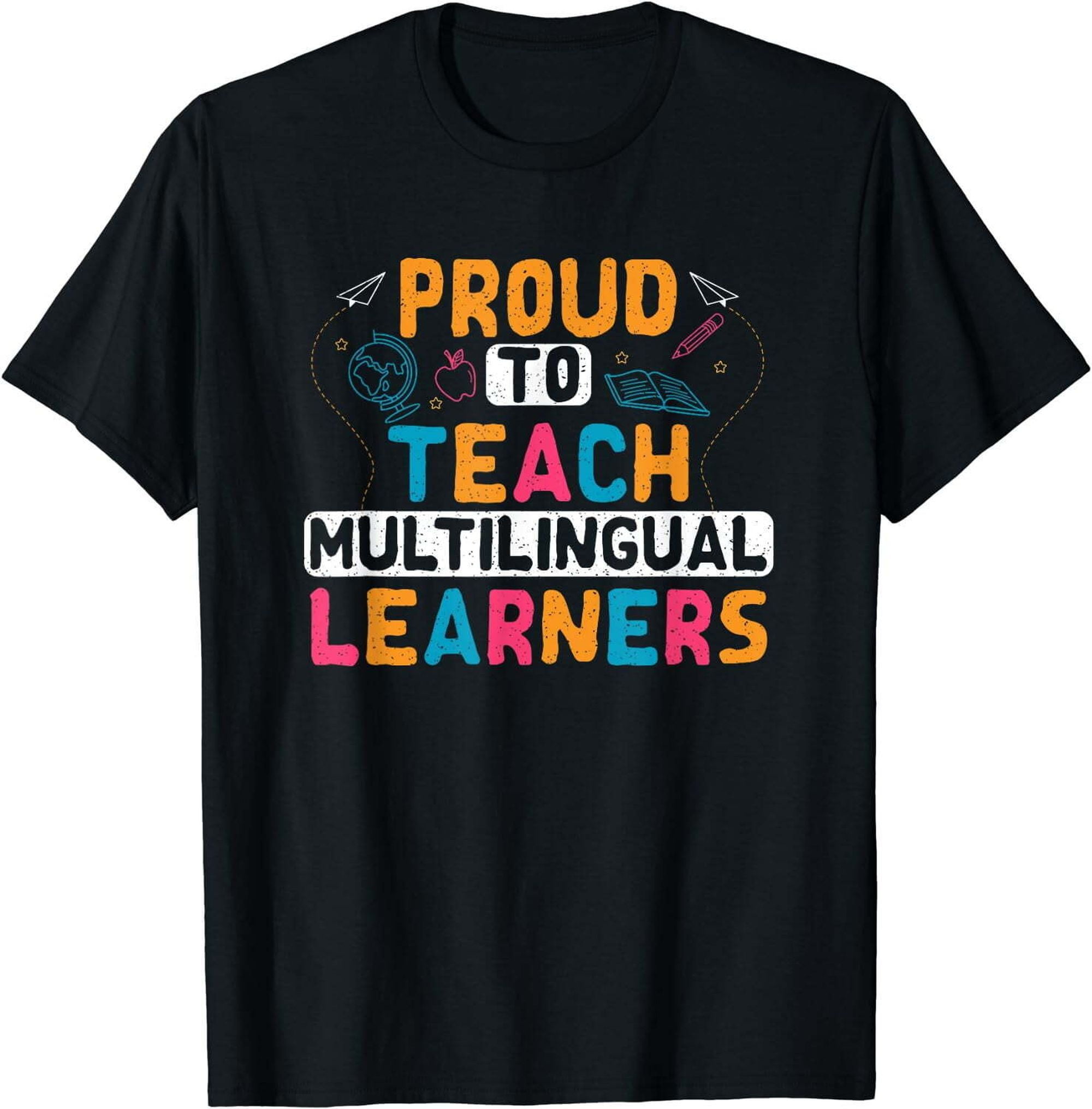 Multilingual Teaching T-Shirt for Language Enthusiasts - Walmart.com