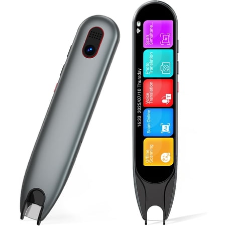 Multilingual Translation Pen & Scanning Reader for 142 Languages, Supports Language Learning and Dyslexia (Grey)