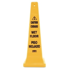 Multilingual Wet Floor Safety Cone, 12.25 x 12.25 x 36 Multilingual Wet Floor Safety Cone, 12.25 x 12.25 x 36