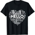 thumbnail image 1 of Multilingualism Heart T-Shirt, 1 of 4
