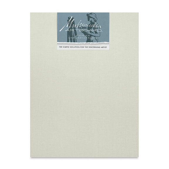 Multimedia Artboard Plein Air Claessens Linen Artist Panel - 12" x 16", 13 DP, Pkg of 3