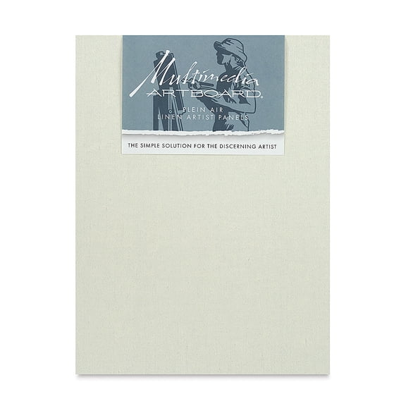 Multimedia Artboard Plein Air Claessens Linen Artist Panel - 9" x 12", 13 DP, Pkg of 3
