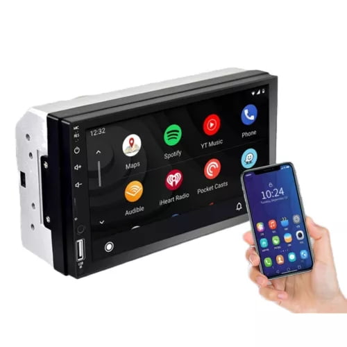 Multimedia Player 7 Inch 2 Din Car Stereo MP5 Radio MirrorLink Screen FM/USB/AUX/TF Car Audio CARPLAY/Android Auto Touch Screen