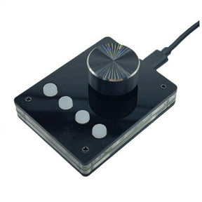 Multimedia Programmable Keyboard USB Knob Custom Mini Macro Volume Controller (Small White Button)