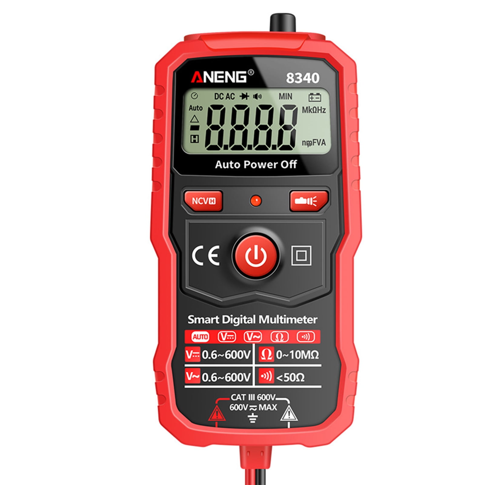 Multimeter,8340 Auto 1999 Voltmeter Test Pen Screen Ncv Induction Test ...