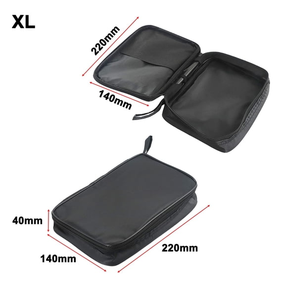 Multimeter Black Cloth Bag Waterproof Shockproof Soft Bag Multimeter Protective Bags Measurement Tools Instruments Accessories