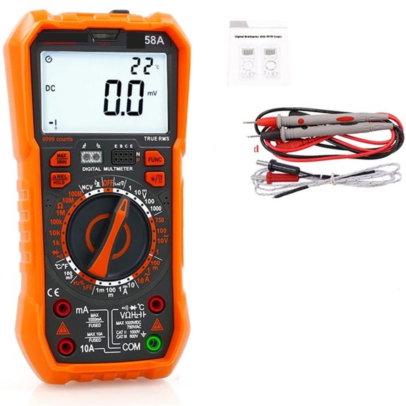Multimeter High-Precision Digital Display Smart Burn-Proof Household Electrician Capacitance Meter ,Battery Test