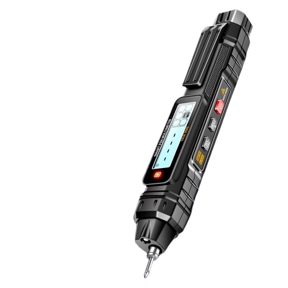 Multimeter Pen Digital Multimeter Pen Backlit LCD Display Flashlight Lighting AC/DC Voltage OHM ,High&Low Sensitivity