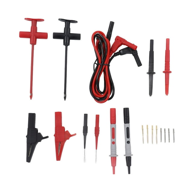 Multimeter Test Leads Kit Crocodiles Clip Banana Plug Testing Cable Car