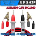 Multimeter Test Leads for Fluke Meter Electrical Alligator Clip Probes