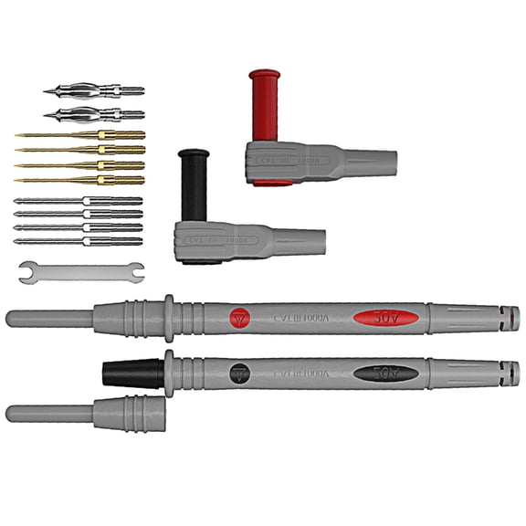 Multimeter Test Probes 20A 1000V with Flame Retardant Silicone Tips for Electronics Repair