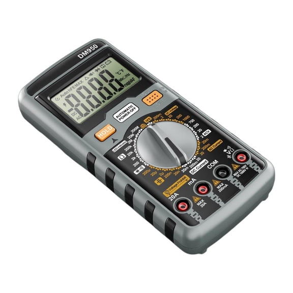 Multimeter Tester Digital Multimeter with Voltmeter and Ohms Meter Resistance; Tests Live, Continuitys