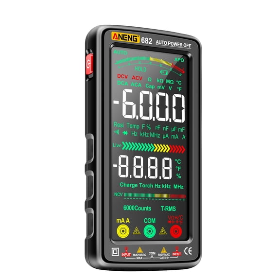 Multimeters,Meter Va Screen 6000 Lcd -burn Ncv Tester 682 6000 Lcd Universal Meter Va -burn Reable Universal Temperature Va Screen Ncv Tester With Resistance Laoshe Eryue Dsfen Huiop