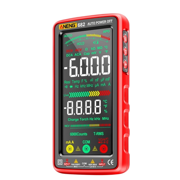 Multimeters,Ncv Tester With Meter Va Screen Tester With Resistance Universal Meter Va 682 6000 Lcd Va Screen Ncv Screen Ncv Tester Temperature Havou Siuke Adben -burn Reable Universal