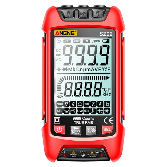 Multimeters,Ncv Universal Meter Universal Meter Handheld Meter Handheld Tester Huiop Tester Voltmeter Ammeter Auto 9999 Ncv Resistance 9999 Ncv Universal Handheld Tester Voltmeter Twirltide
