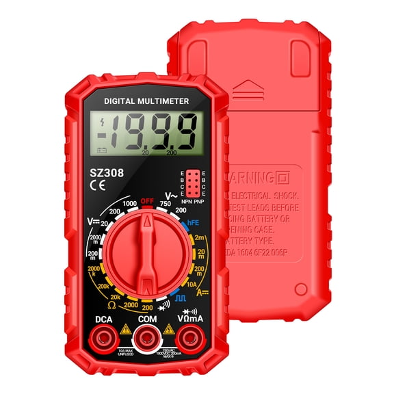 Multimeters,Sz308 Tester Tester 1999 Tool Tester 1999 Hfe Resistance Test Hxber Wotao T Resistance Buzhi Buzzer Vole Red