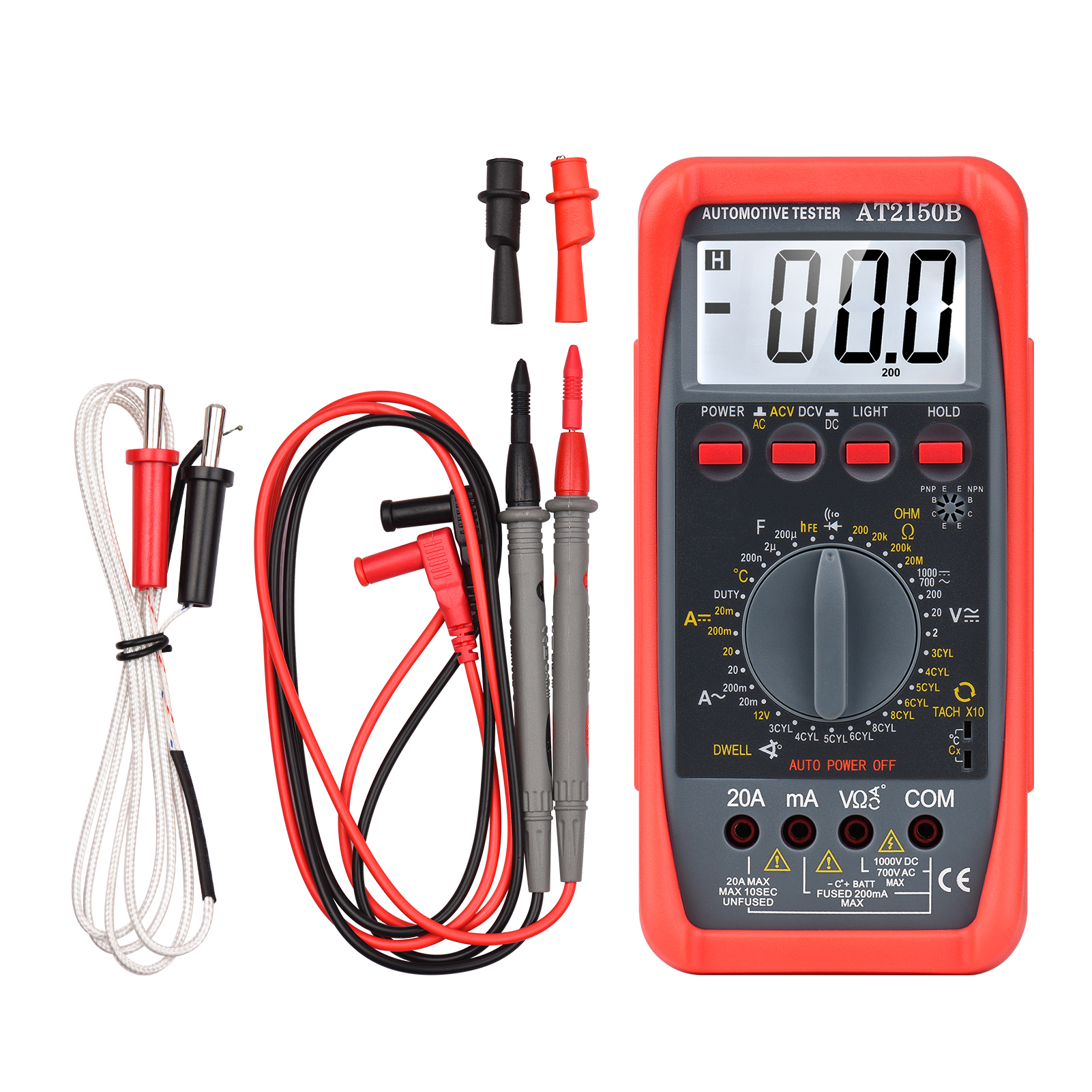 Multimeters,Temperature Dwell Rpm Tester Voltmeter Ammeter Dwell Rpm