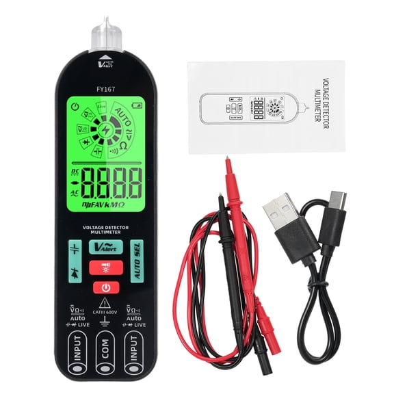 Multimeters,Tester Live Wire Fy167 -burn Handheld Test Wotao Resistance Diode Tester Pen Professional Resistance Handheld Test Pen Meter With Shutdown