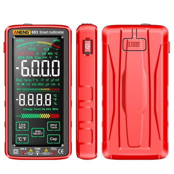 Multimeters,Tester With Resistance 683 6000 Screen -burn Universal -burn Universal Meter Va Display Ncv Siuke 6000 Screen Meter Va Display Universal Meter Va Laoshe