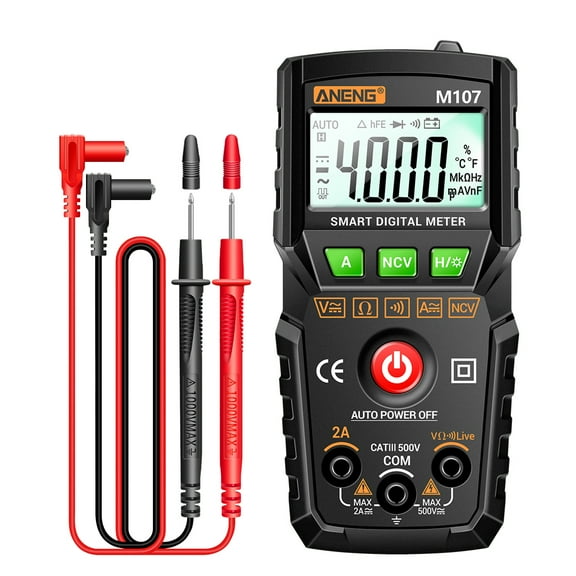 Multimeters,Voltmeter Ammeter With Ncv Universal Meter M107 4000 Ncv Handheld Tester Voltmeter Universal Meter Handheld Tester Voltmeter Ammeter Meter Handheld Tester 4000 Ncv Universal Qudai