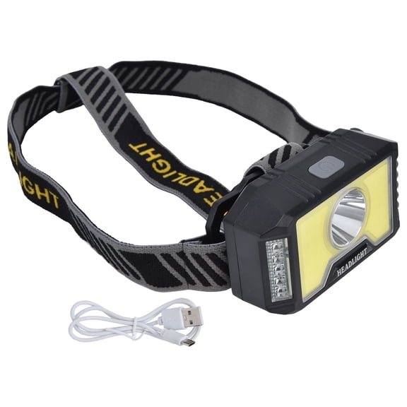Multimode USB Chargeable Flashlight for Outdoor Camping Waterproof LED COB Headlight