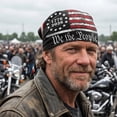 thumbnail image 1 of Multinational Flag Print Stretch Bandana Scarf Soft Breathable Head Wrap Lightweight Patriotic Turban Hair Cover for Outdoor Motorcycle Riding Daily Fashion Hairstyle Accessory, 1 of 5