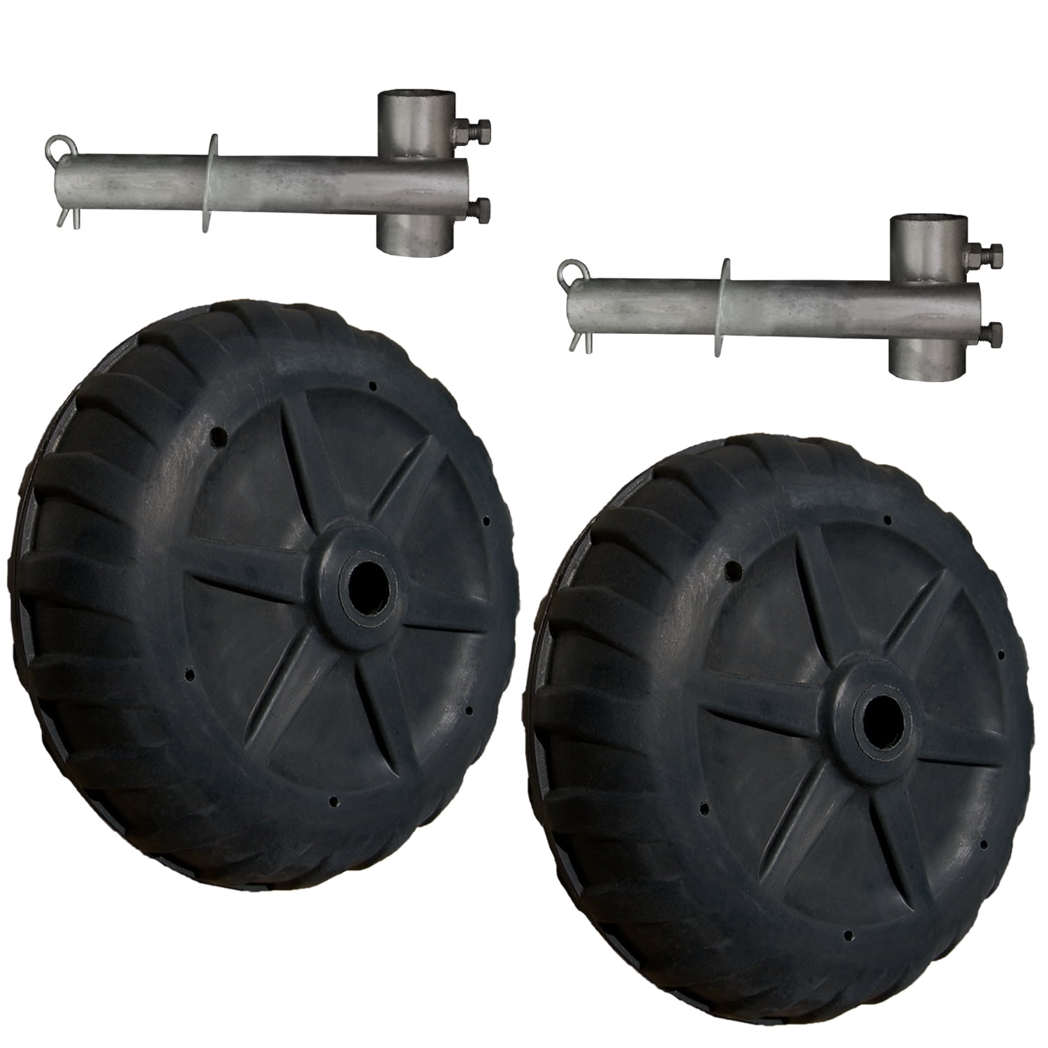 Multinautic Set of 2 Wheels and2 Hubs for Dock Removal. 1500 pounds Capacity. Model 22005
