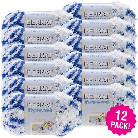 Multipack of 12 - Bernat Pipsqueak Yarn-Blue Jean Swirl
