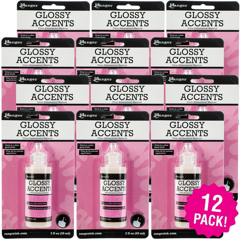 Ranger Glossy Accents Precision Tip 2oz per bottle - Lot of 2