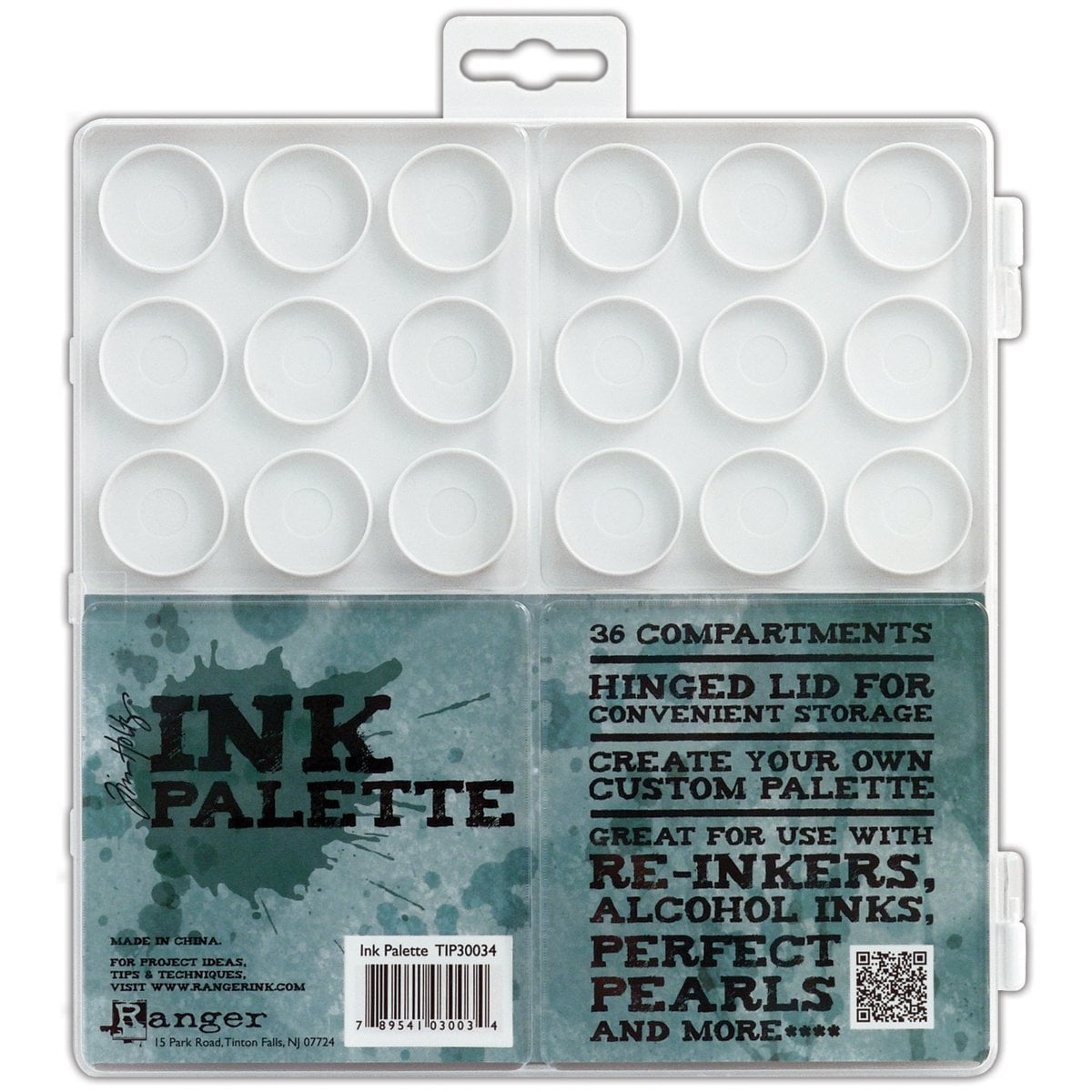 Multipack of 12 - Tim Holtz Ink Palette-7.5"X7.5"
