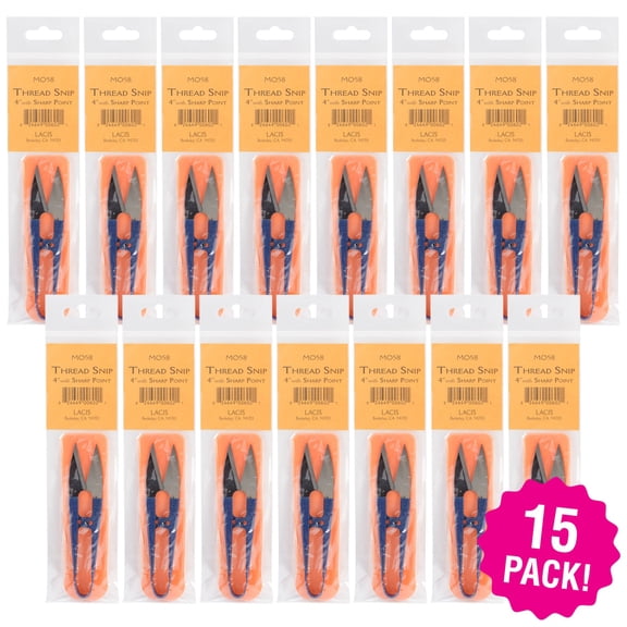 Multipack of 15 - Lacis Thread Snips 4"