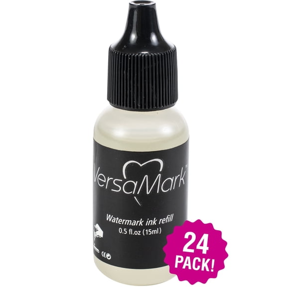 Multipack of 24 - VersaMark Watermark Ink Refill .5oz-Clear
