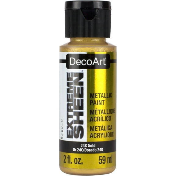 Multipack of 3 - DecoArt Extreme Sheen Paint 2oz-24k Gold