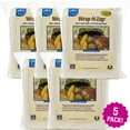 "5Pack Pellon WrapNZap 100 Natural Cotton Batting 45""X36