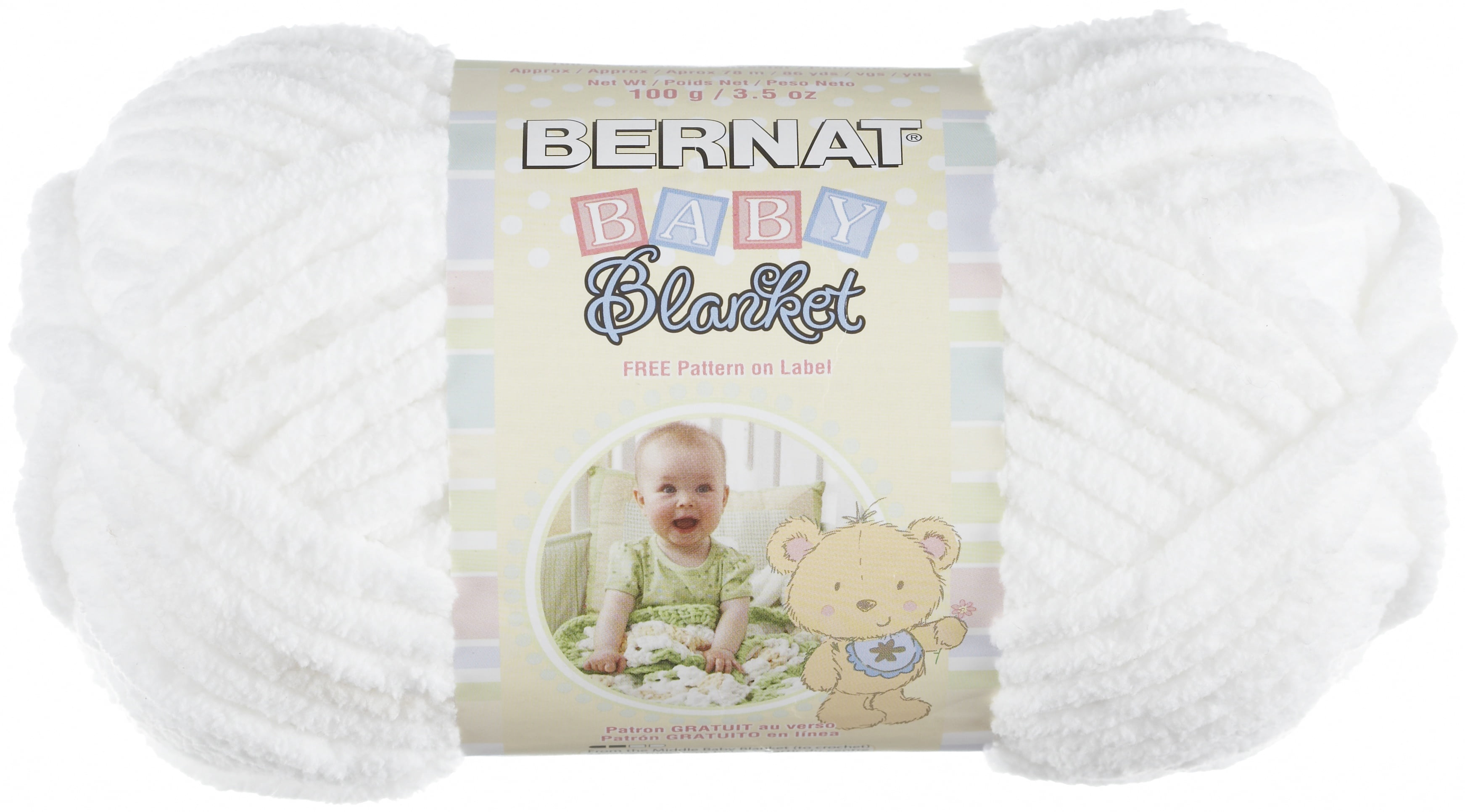 Multipack of 6 - Bernat Baby Blanket Yarn-White