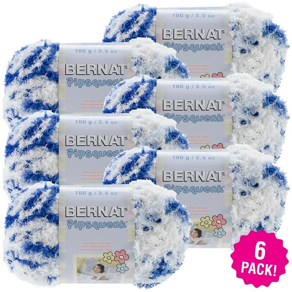 Multipack of 6 - Bernat Pipsqueak Yarn-Blue Jean Swirl