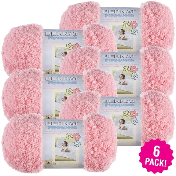 Multipack of 6 - Bernat Pipsqueak Yarn-Tickle Me Pink
