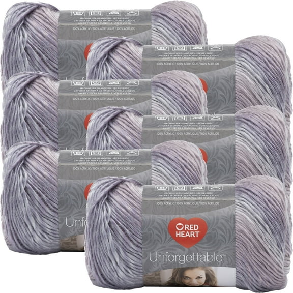 Multipack of 6 - Red Heart Unforgettable Yarn-Pearly